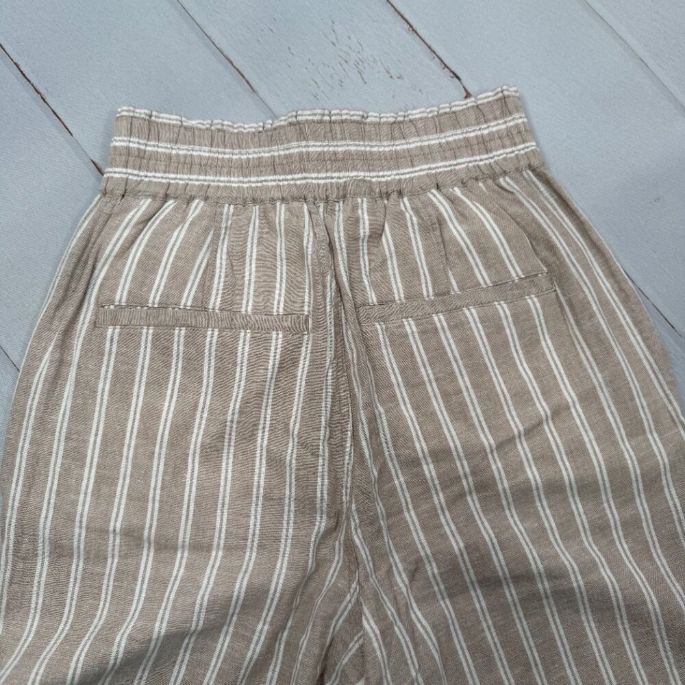 NWT FRYE Linen Striped Wide Leg Pant XS - Picture 6 of 9